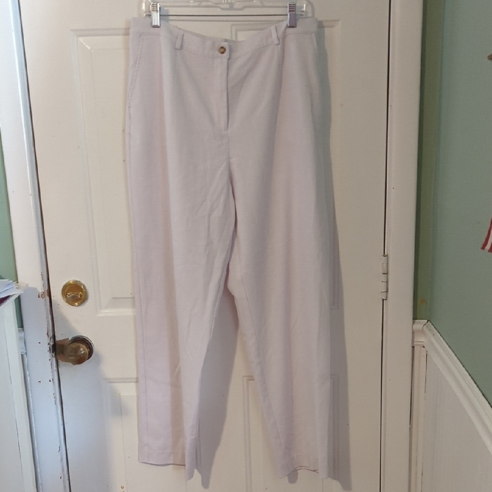 Koret White Pants Size 16 Work Or Summer Stretch - Picture 2 of 14
